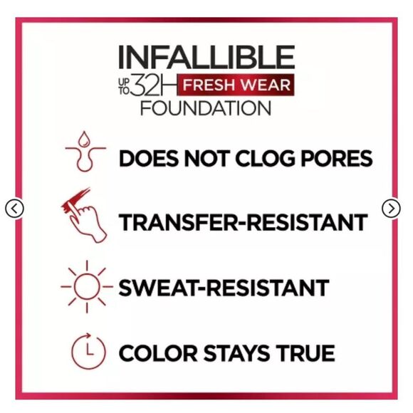 🆕💄NEW!! L'Oreal Infallible 24HR Fresh Wear Foundation - 425, Linen - Picture 5 of 10